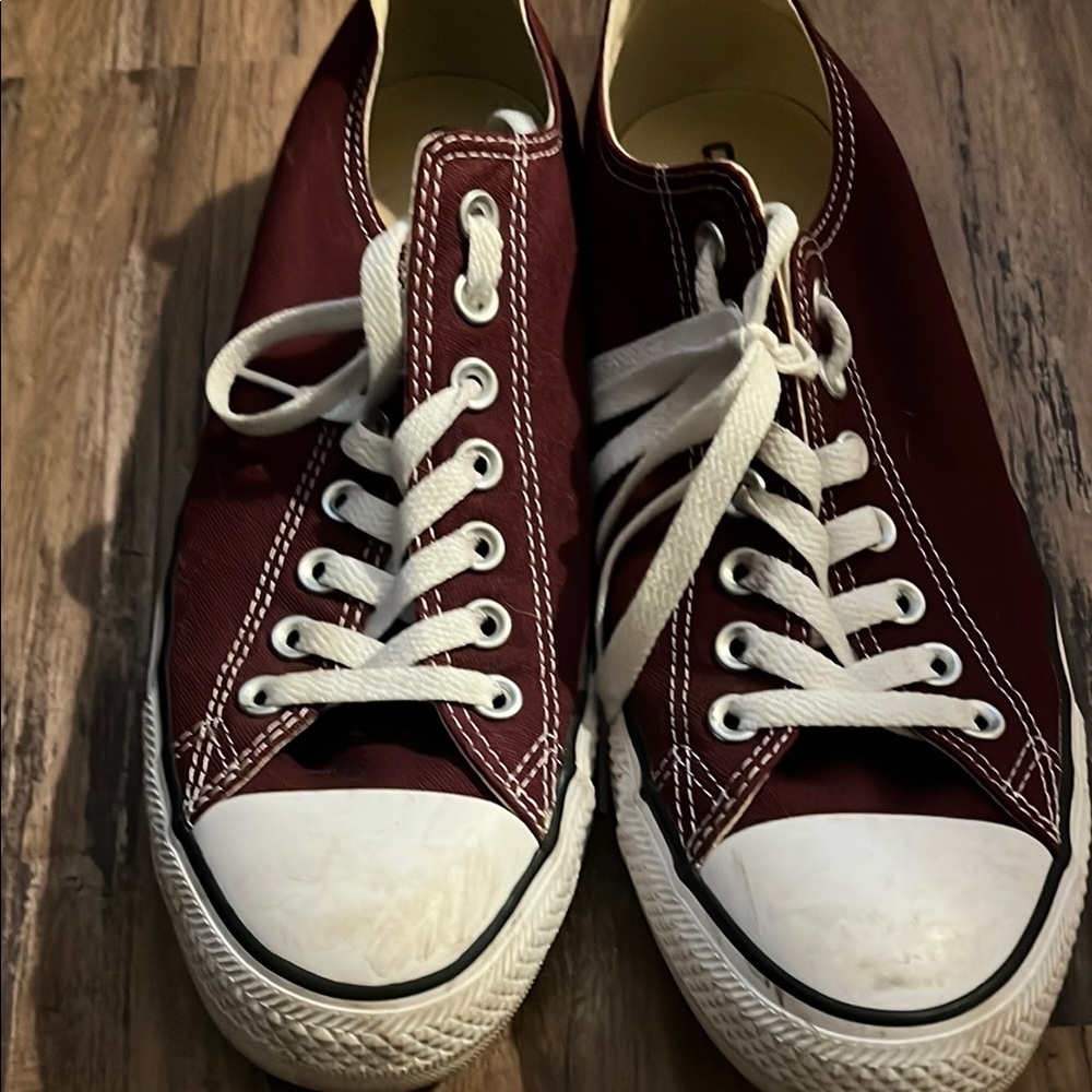 Converse Red and White Chuck Taylor Sneakers Classic Canvas